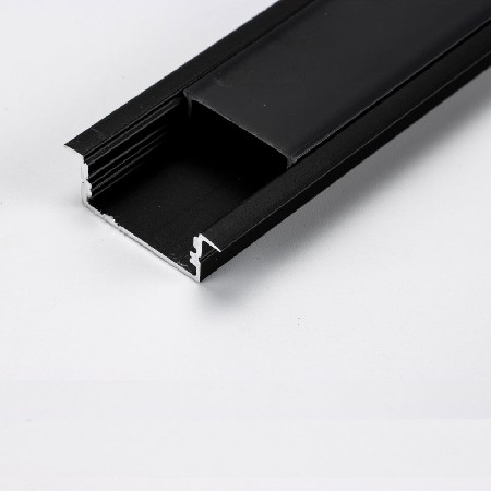 PXG-205-1带黑色PC扩散器的黑色系列铝型材