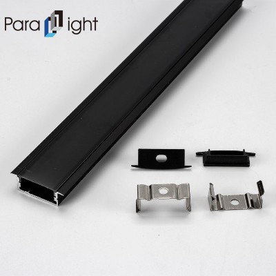 PXG-205-1带黑色PC扩散器的黑色系列铝型材