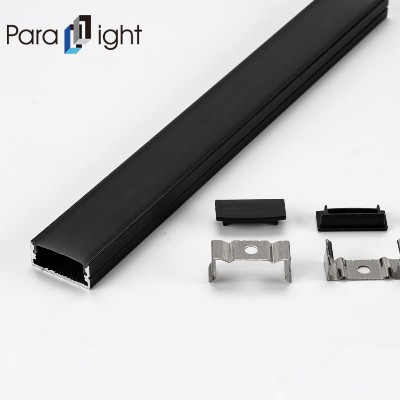 PXG-204-1带黑色PC扩散器的黑色系列铝型材