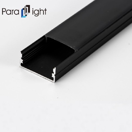 PXG-204-1带黑色PC扩散器的黑色系列铝型材