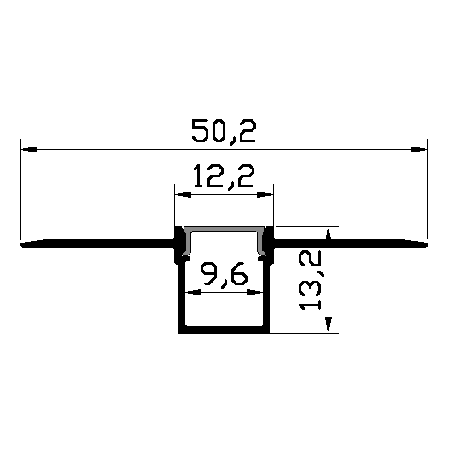 PXG-304 Trimless Aluminum Channel Profile For Led Strip